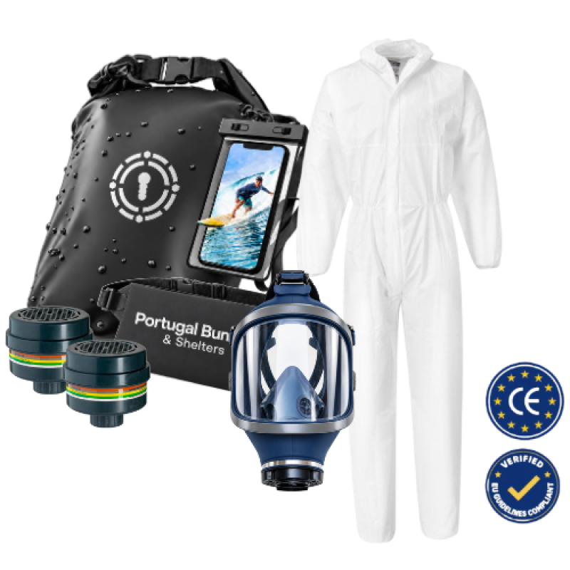Kit CBRN N-1 |Emergência Nuclear P/ 1 Adulto|