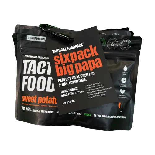 Tactical food | Sixpack Big PAPA| Comida para 2 dias