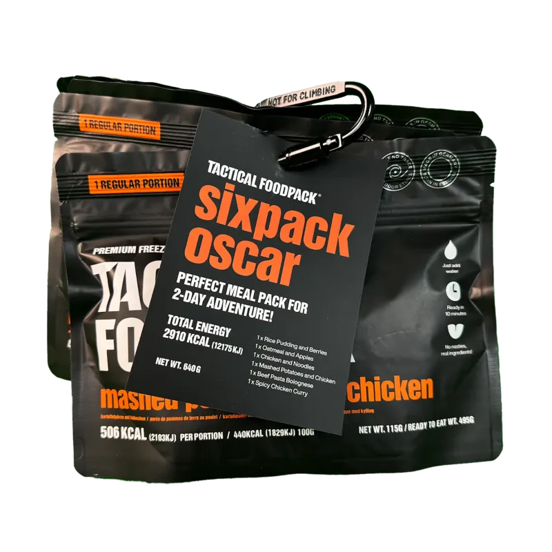 Tactical food | Sixpack OSCAR | Comida para 2 dias