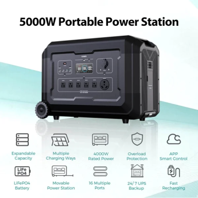 i9POWER Estação de Energia Portátil S5 5000W